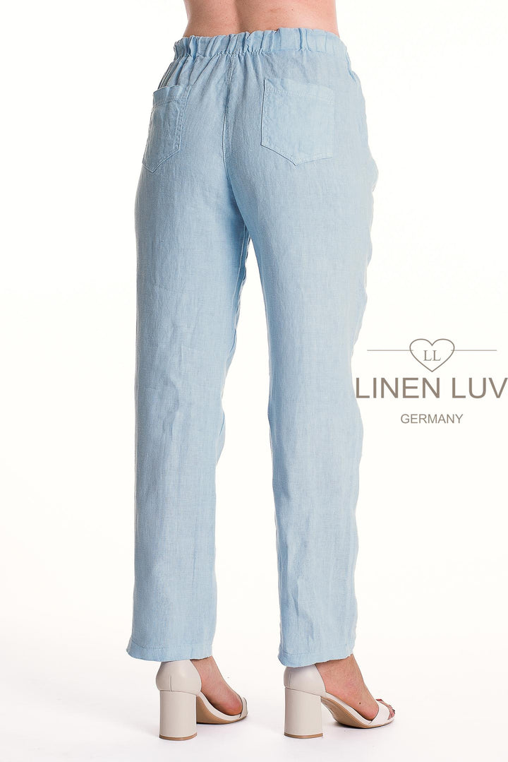 French Linen Pant Slim Leg Premium Woven - Breathable Naturals | Glam & Fame Clothing