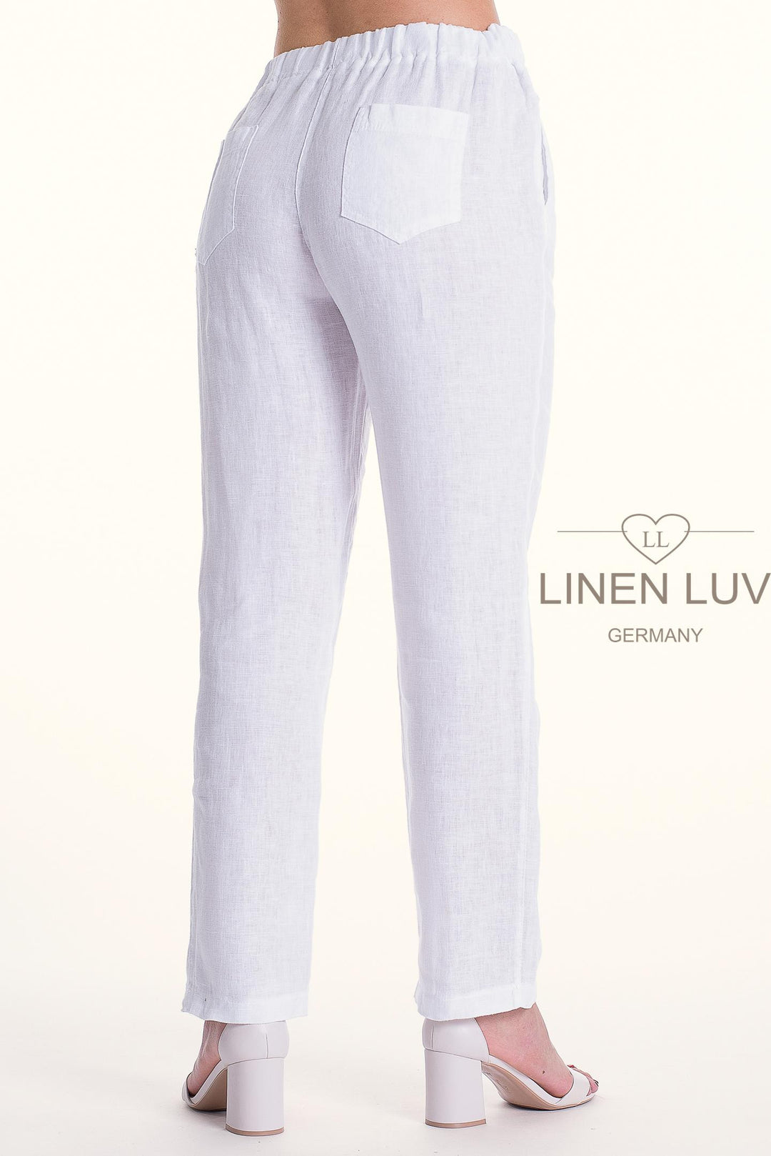 French Linen Pant Slim Leg Premium Woven - Breathable Naturals | Glam & Fame Clothing