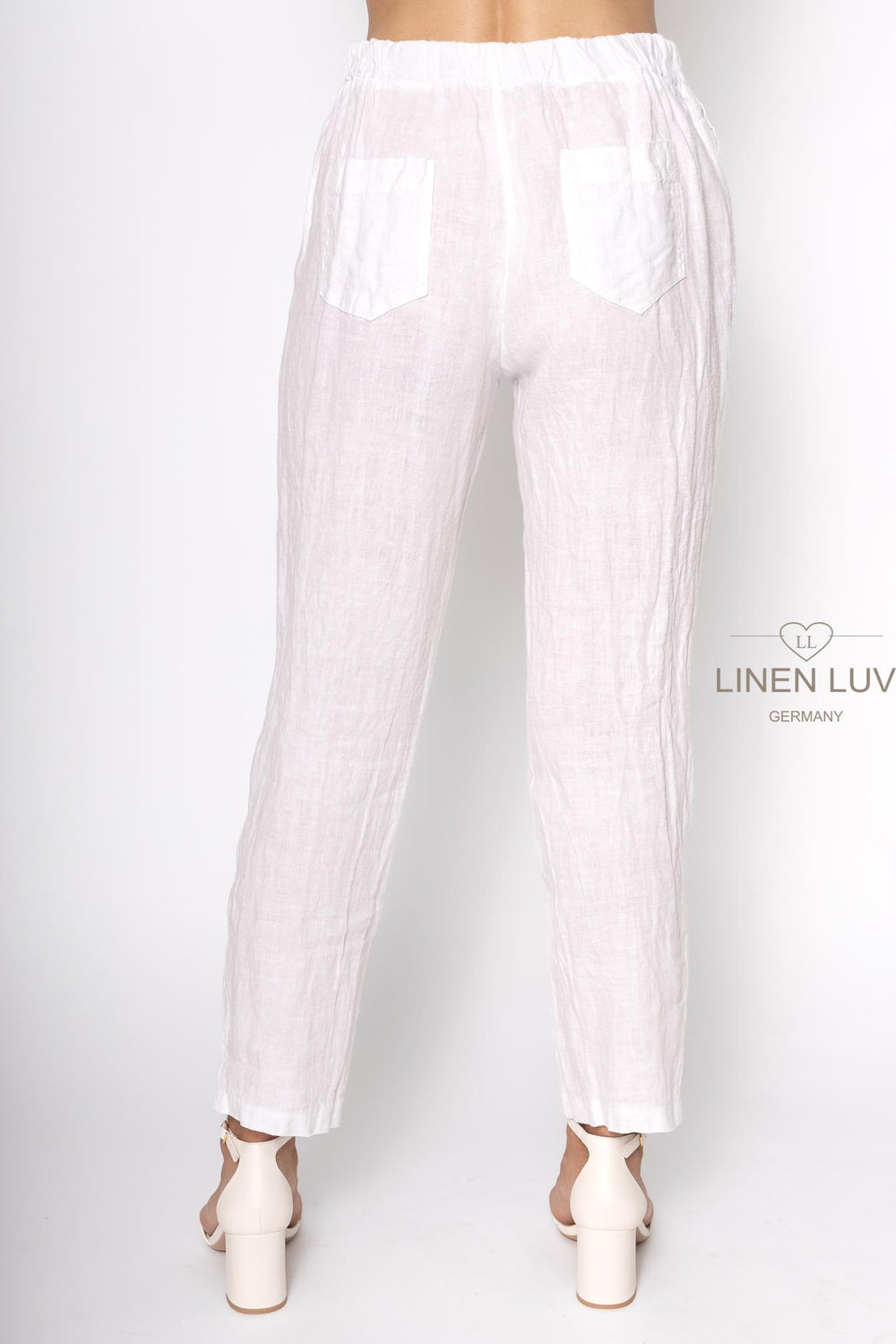 French Linen Pant Slim Leg Premium Woven - Breathable Naturals | Glam & Fame Clothing
