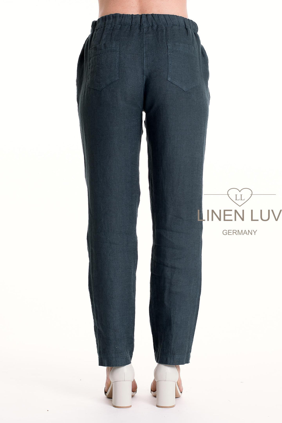 French Linen Pant Slim Leg Premium Woven - Breathable Naturals | Glam & Fame Clothing