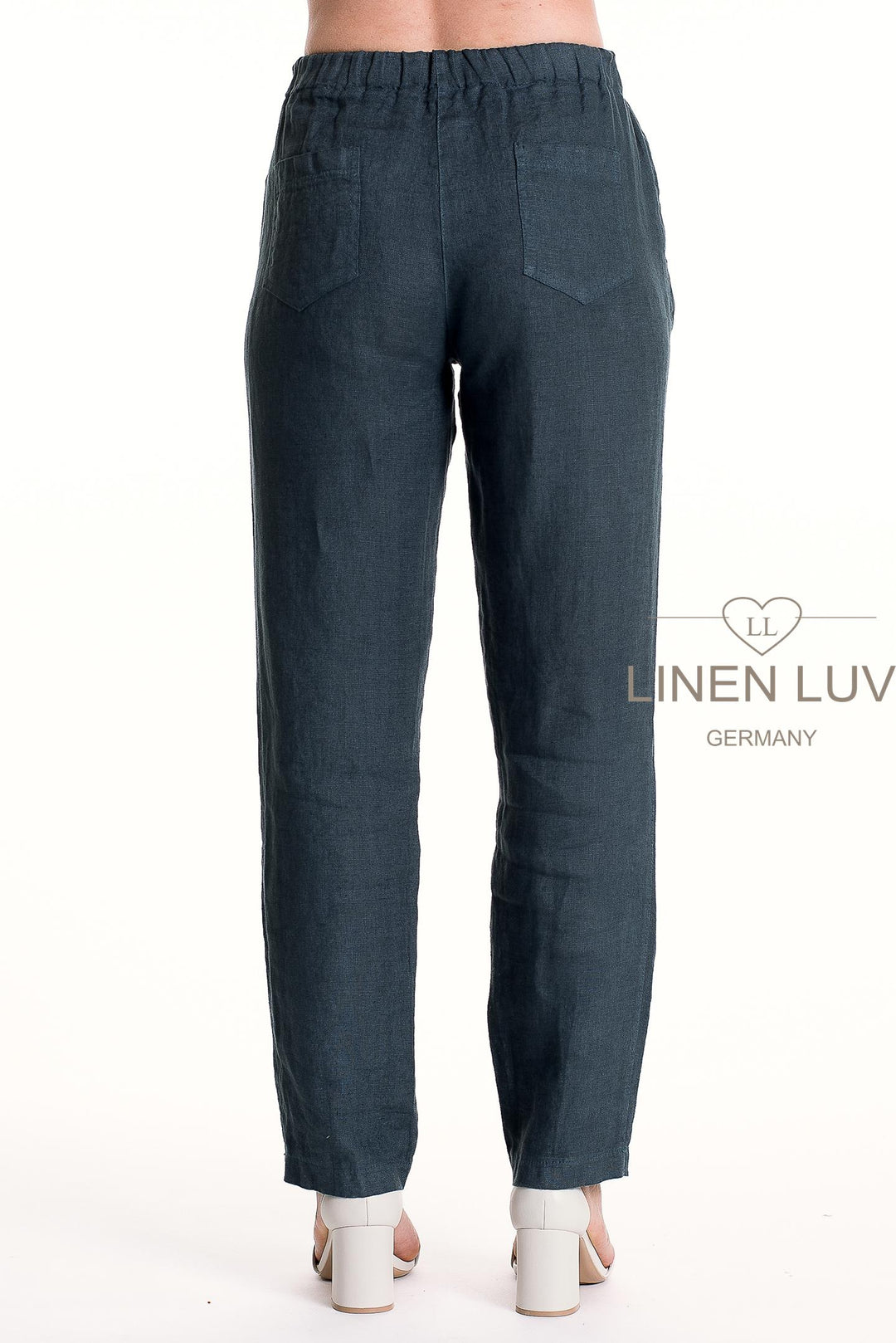 French Linen Pant Slim Leg Premium Woven - Breathable Naturals | Glam & Fame Clothing