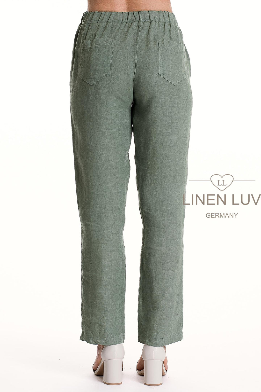 French Linen Pant Slim Leg Premium Woven - Breathable Naturals | Glam & Fame Clothing