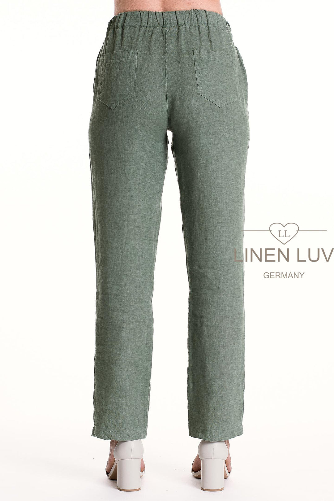 French Linen Pant Slim Leg Premium Woven - Breathable Naturals | Glam & Fame Clothing
