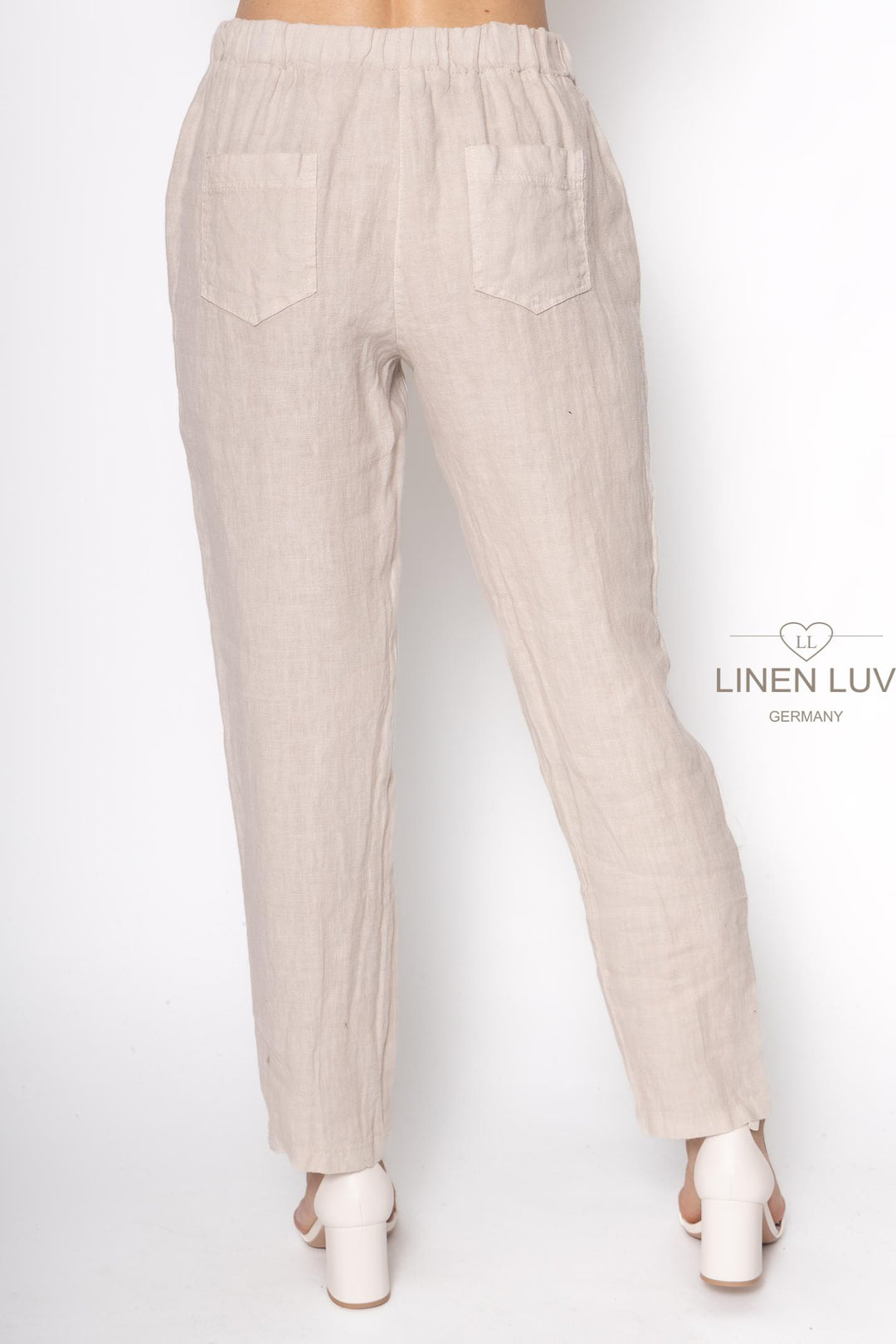 French Linen Pant Slim Leg Premium Woven - Breathable Naturals | Glam & Fame Clothing
