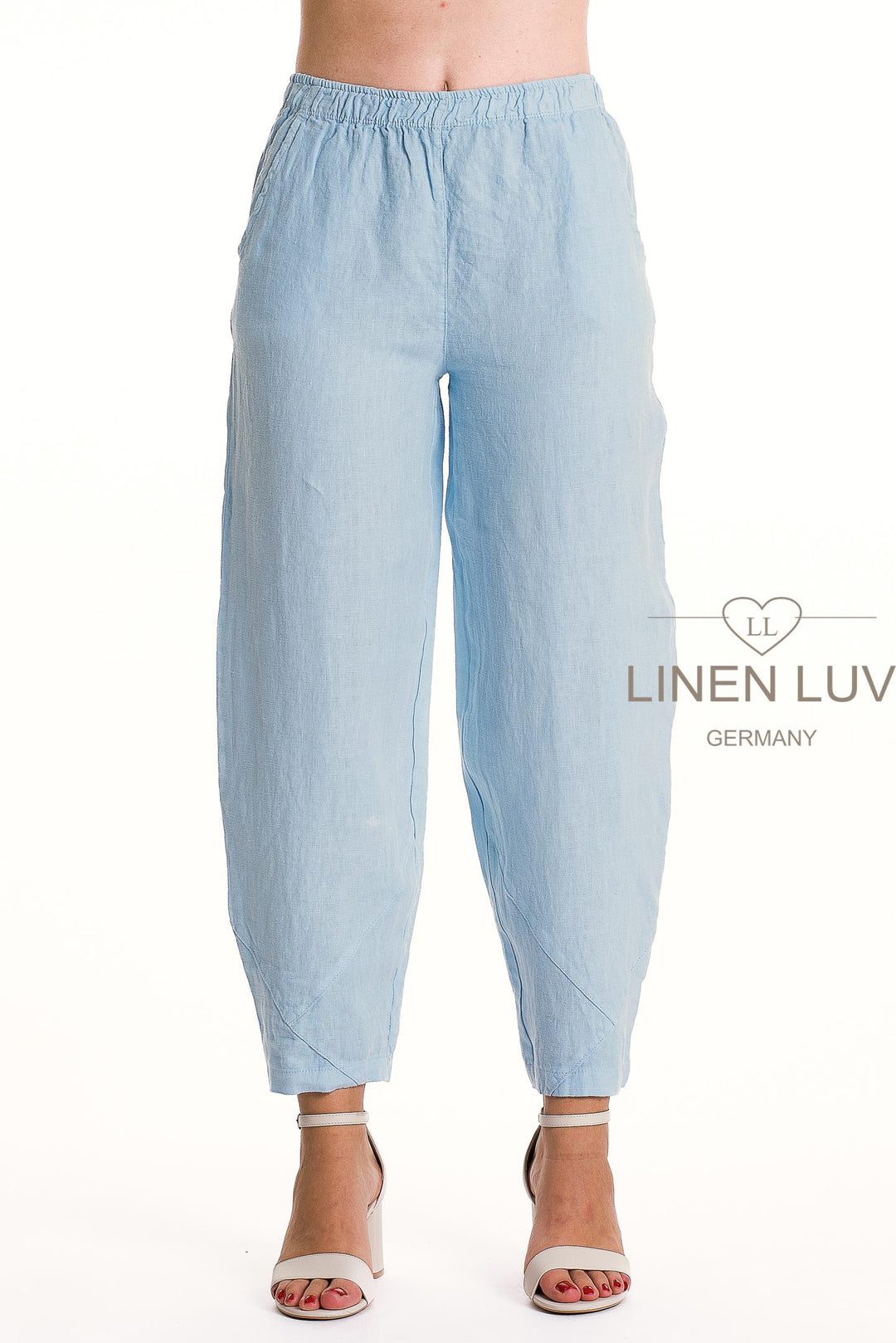 French Linen Flood Pant Premium Woven Petite - Breathable Naturals | Glam & Fame Clothing