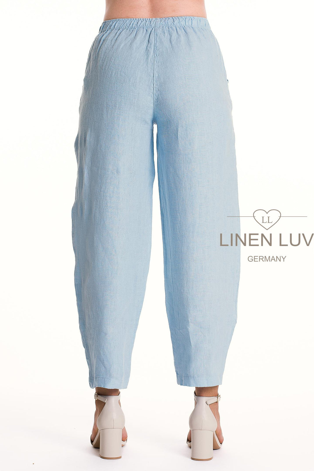 French Linen Flood Pant Premium Woven Petite - Breathable Naturals | Glam & Fame Clothing