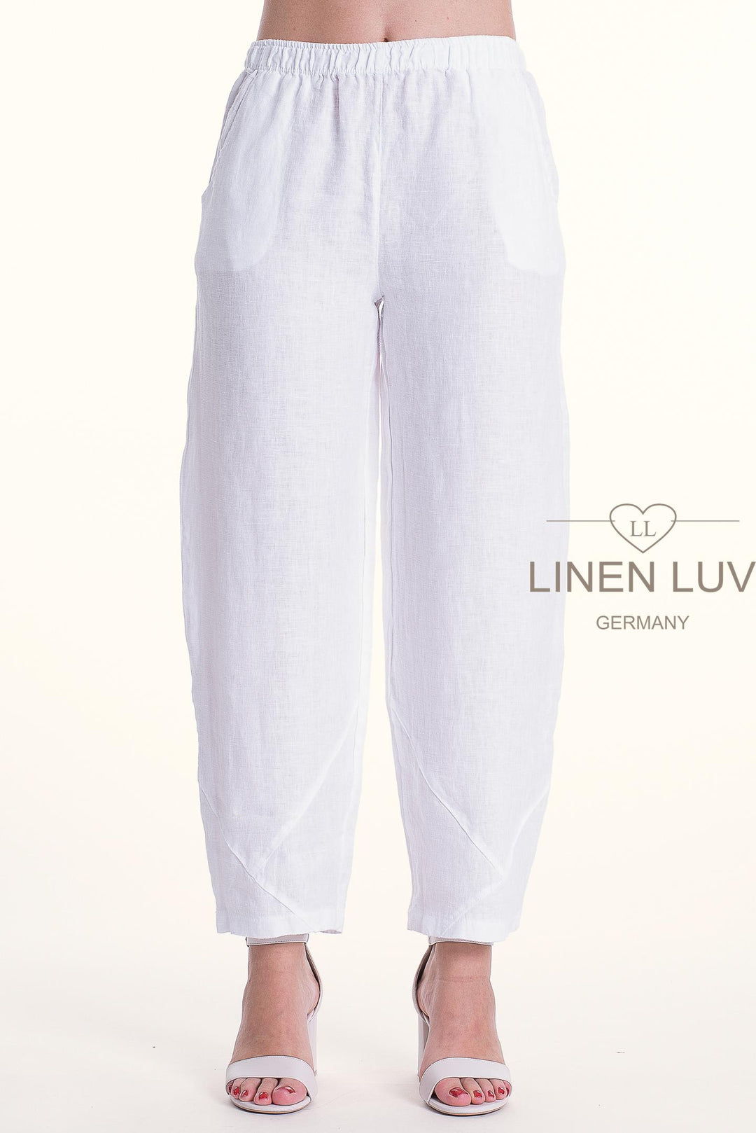 French Linen Flood Pant Premium Woven Petite