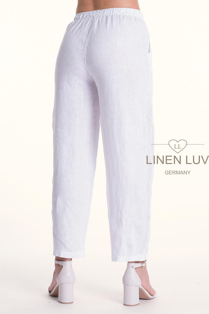 French Linen Flood Pant Premium Woven Petite