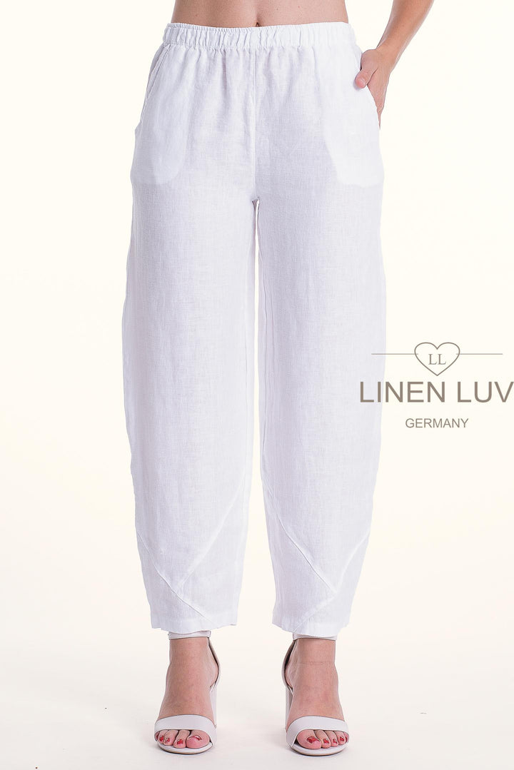 French Linen Flood Pant Premium Woven Petite