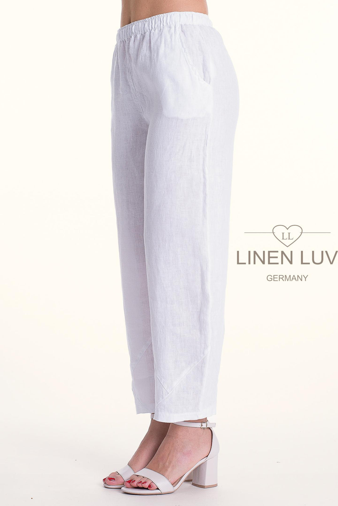 French Linen Flood Pant Premium Woven Petite