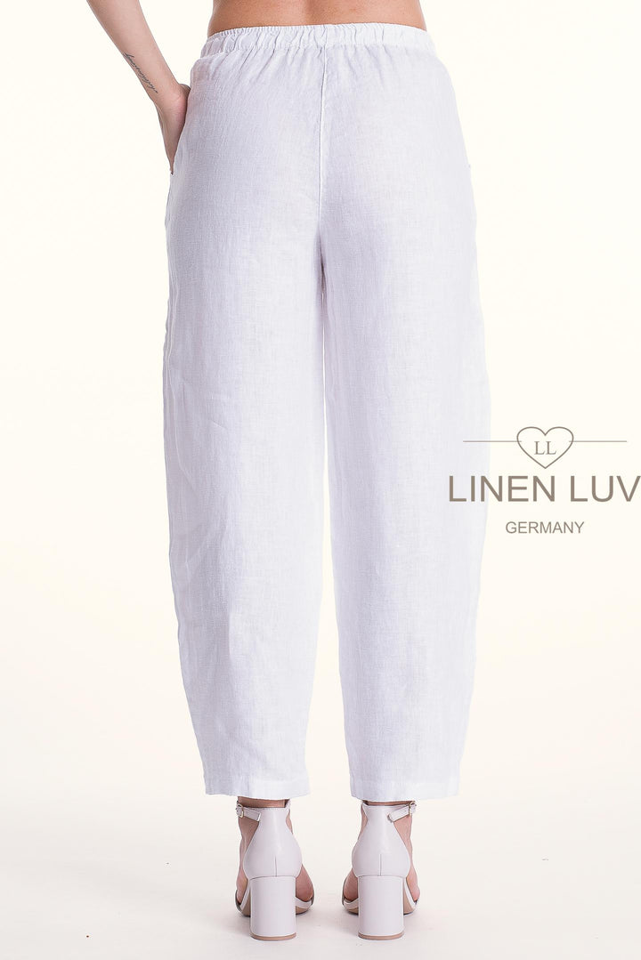 French Linen Flood Pant Premium Woven Petite