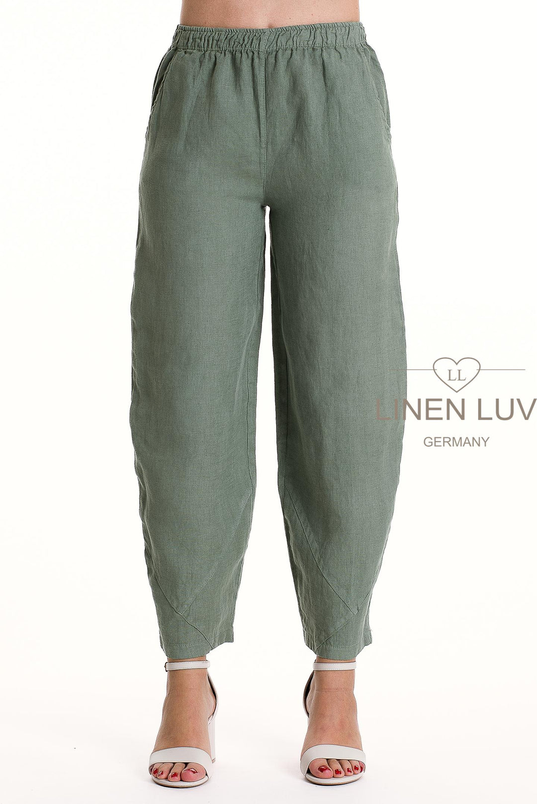 French Linen Flood Pant Premium Woven Petite - Breathable Naturals | Glam & Fame Clothing