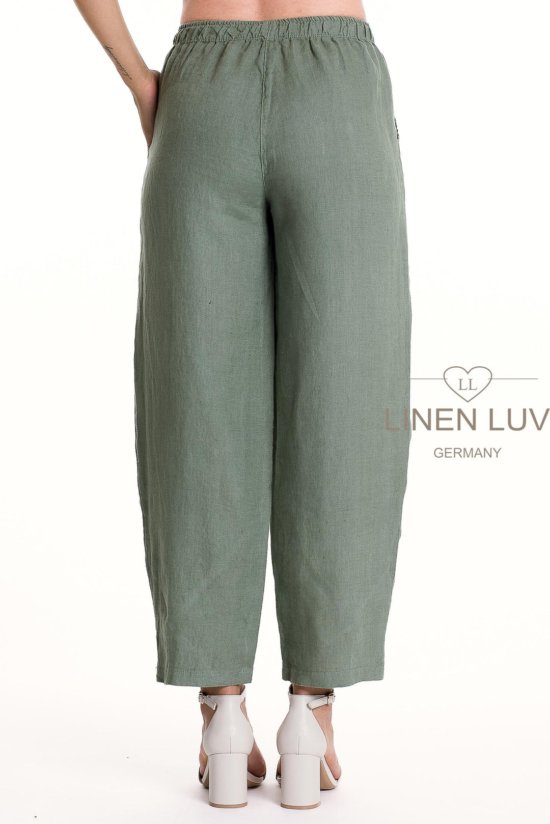 French Linen Flood Pant Premium Woven Petite - Breathable Naturals | Glam & Fame Clothing