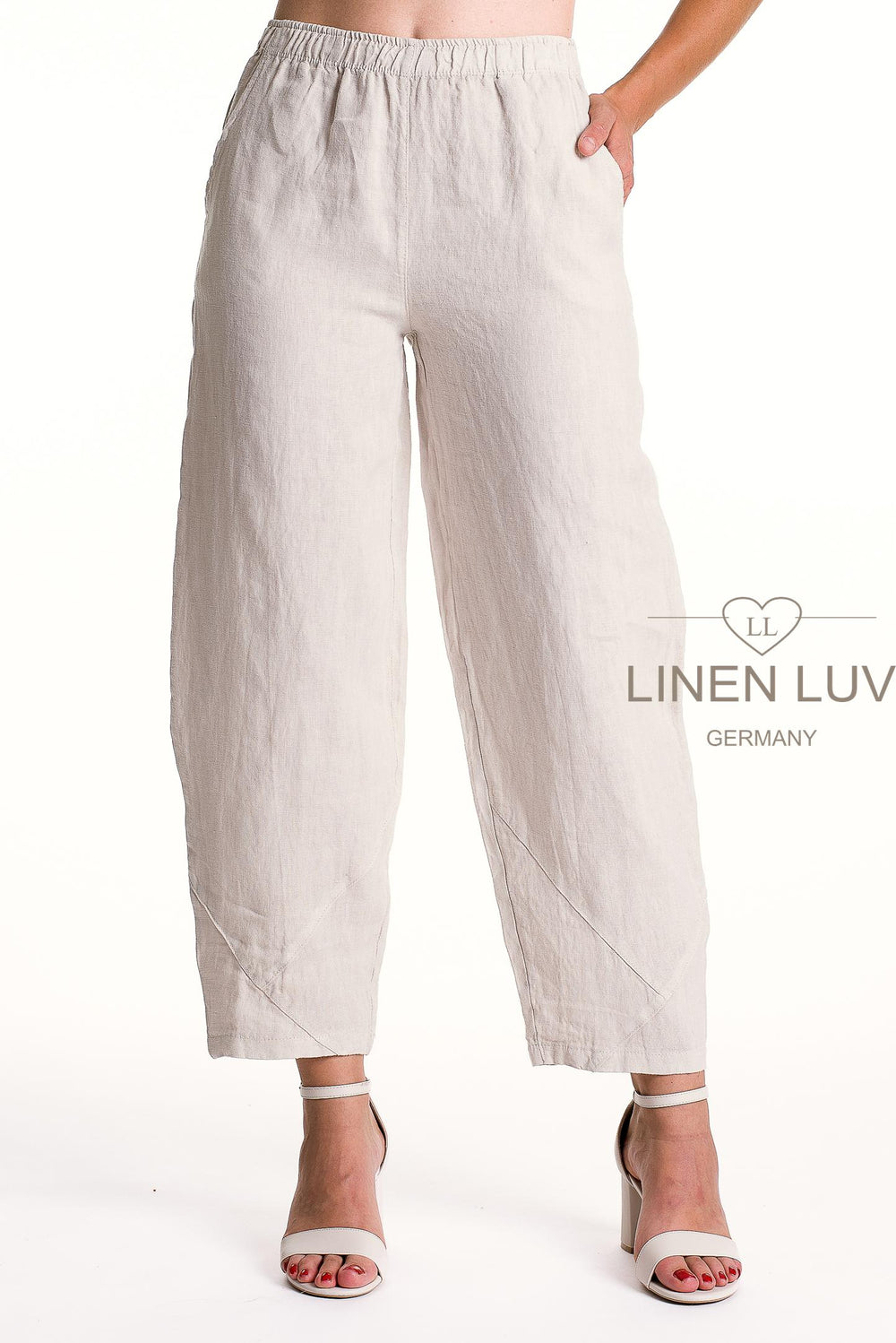 French Linen Flood Pant Premium Woven - Breathable Naturals | Glam & Fame Clothing