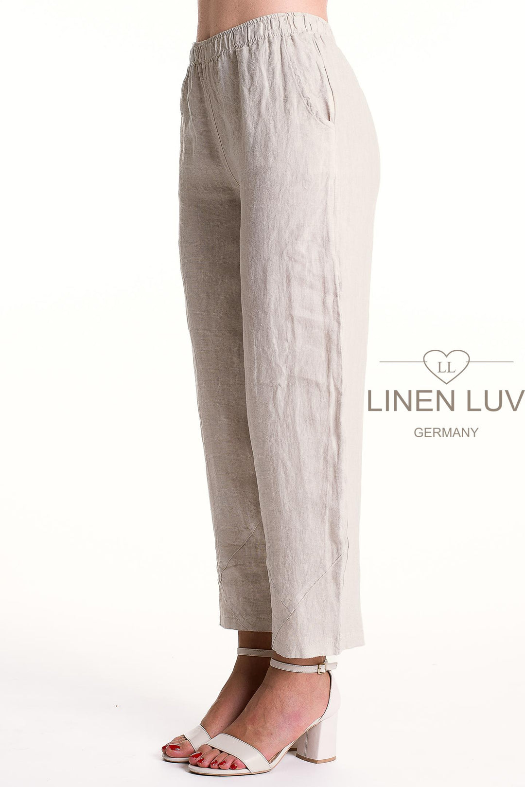 French Linen Flood Pant Premium Woven - Breathable Naturals | Glam & Fame Clothing