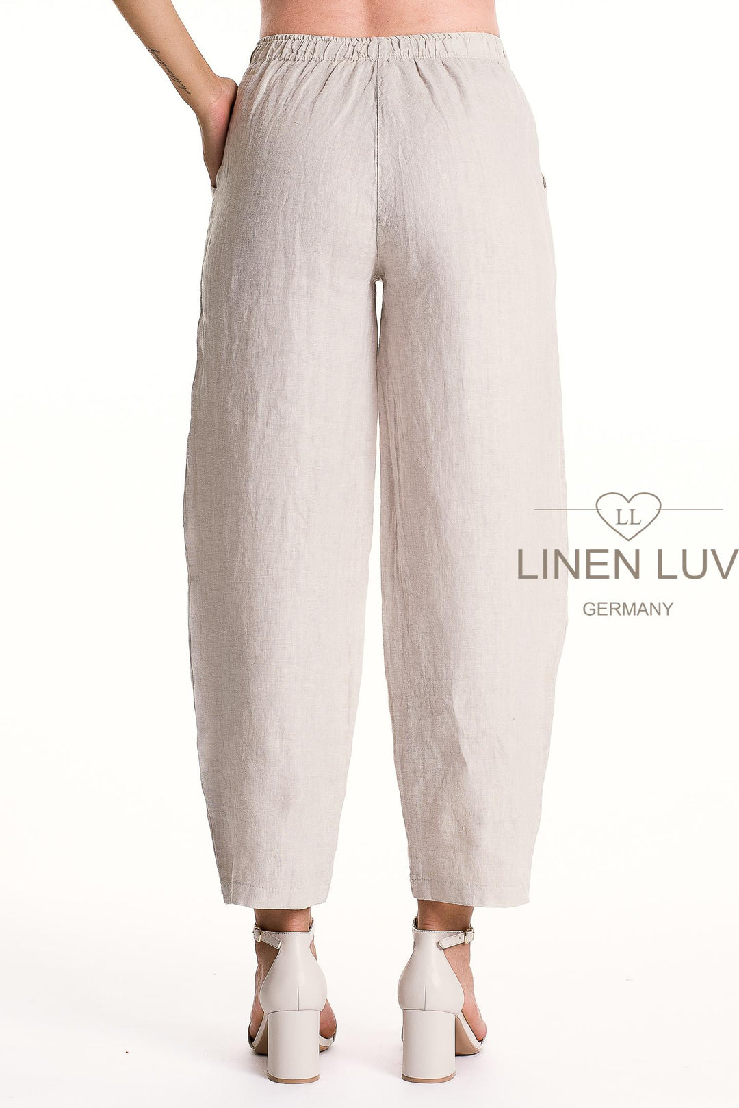 French Linen Flood Pant Premium Woven - Breathable Naturals | Glam & Fame Clothing