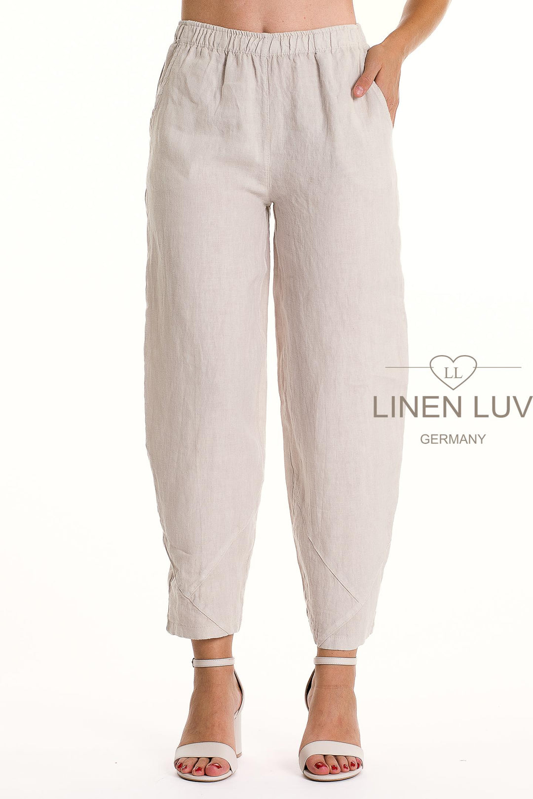 French Linen Flood Pant Premium Woven - Breathable Naturals | Glam & Fame Clothing