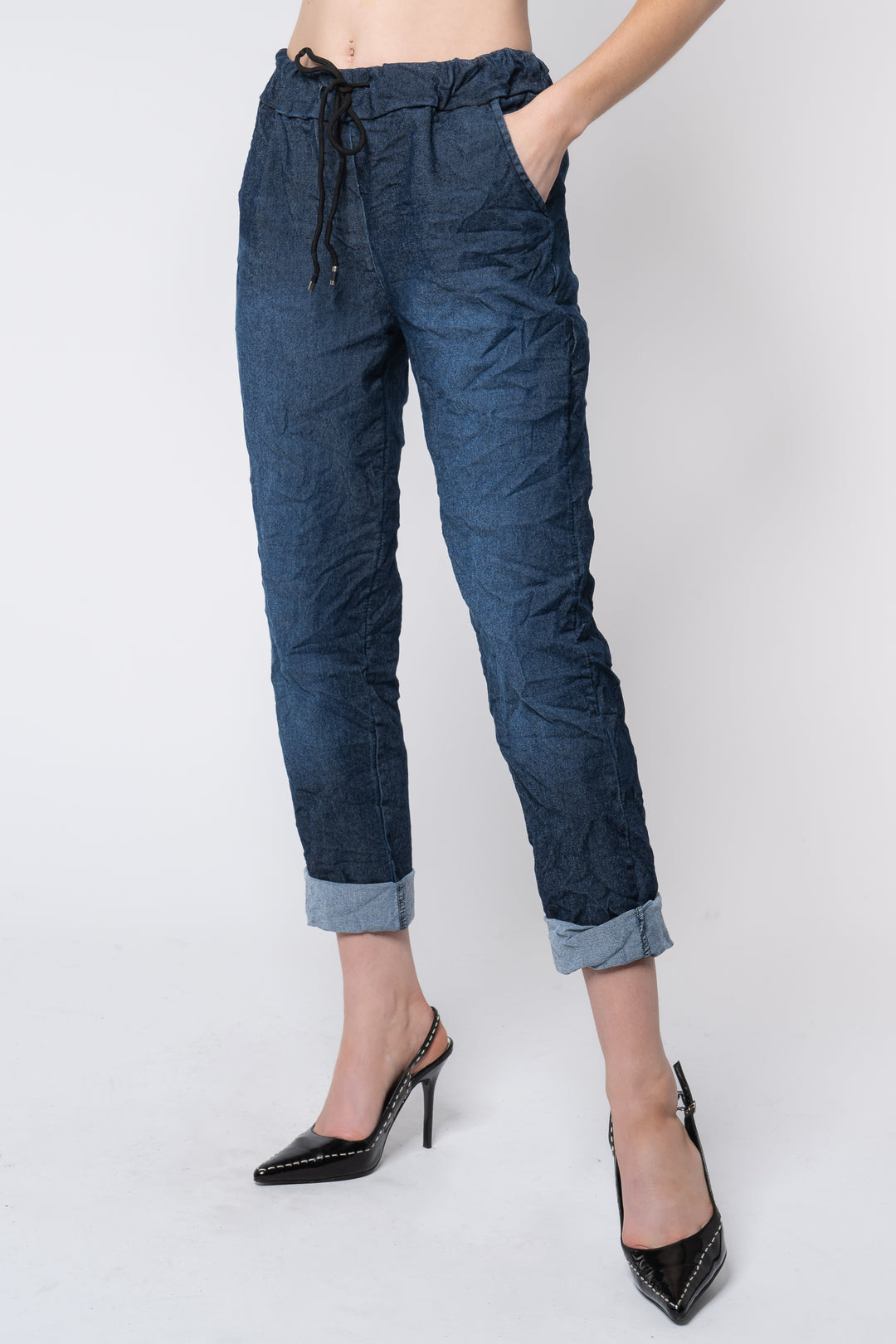 Premium Euro Cotton Denim Crushed - Breathable Naturals | Glam & Fame Clothing