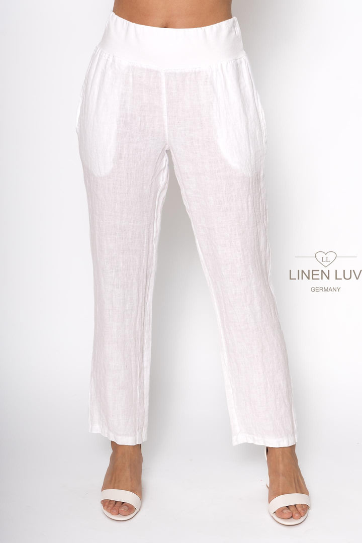 French Linen Pant Premium Woven - Breathable Naturals | Glam & Fame Clothing