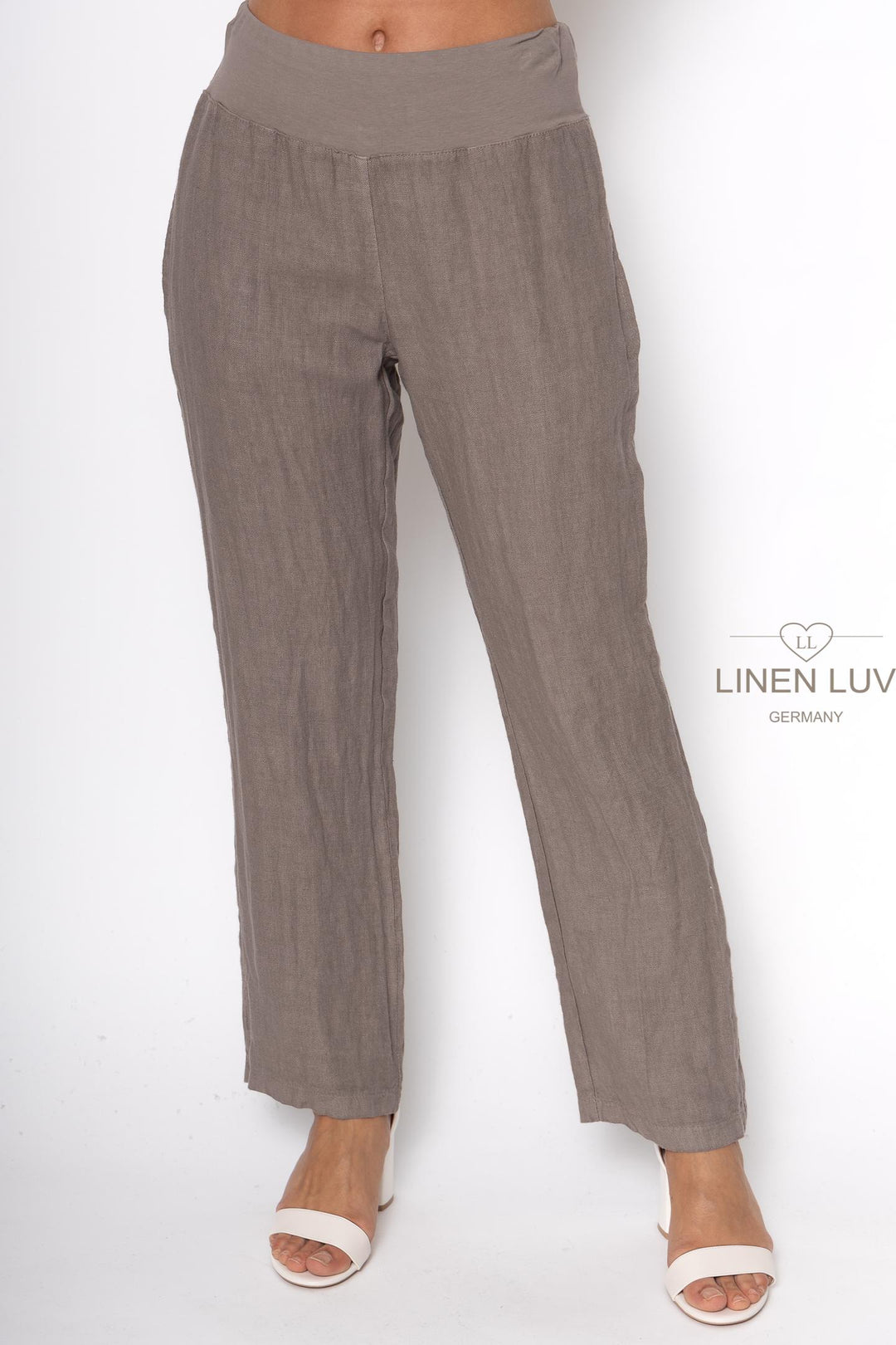 French Linen Pant Premium Woven - Breathable Naturals | Glam & Fame Clothing