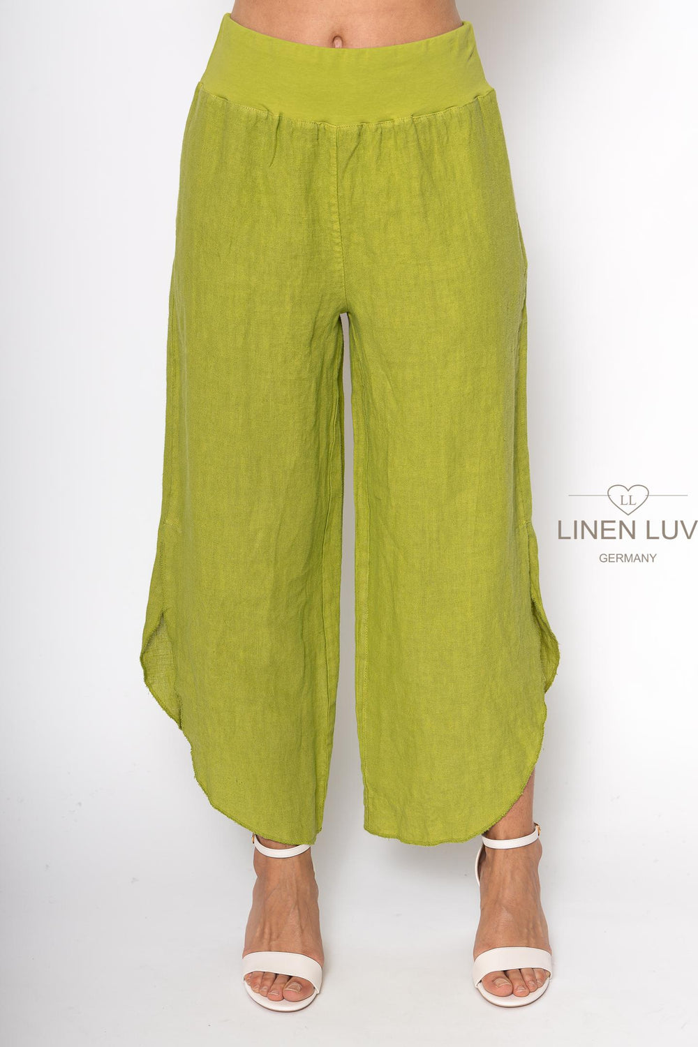 French Linen Flutter Pant - Breathable Naturals | Glam & Fame Clothing