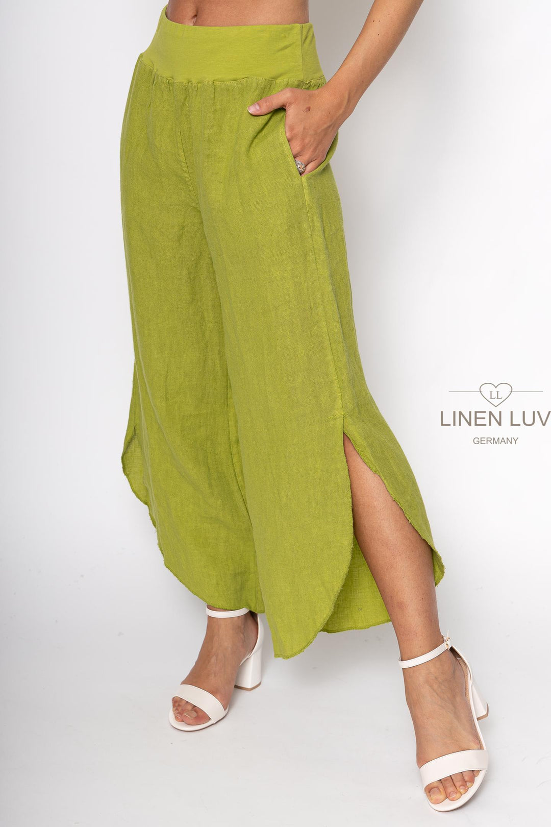 French Linen Flutter Pant - Breathable Naturals | Glam & Fame Clothing