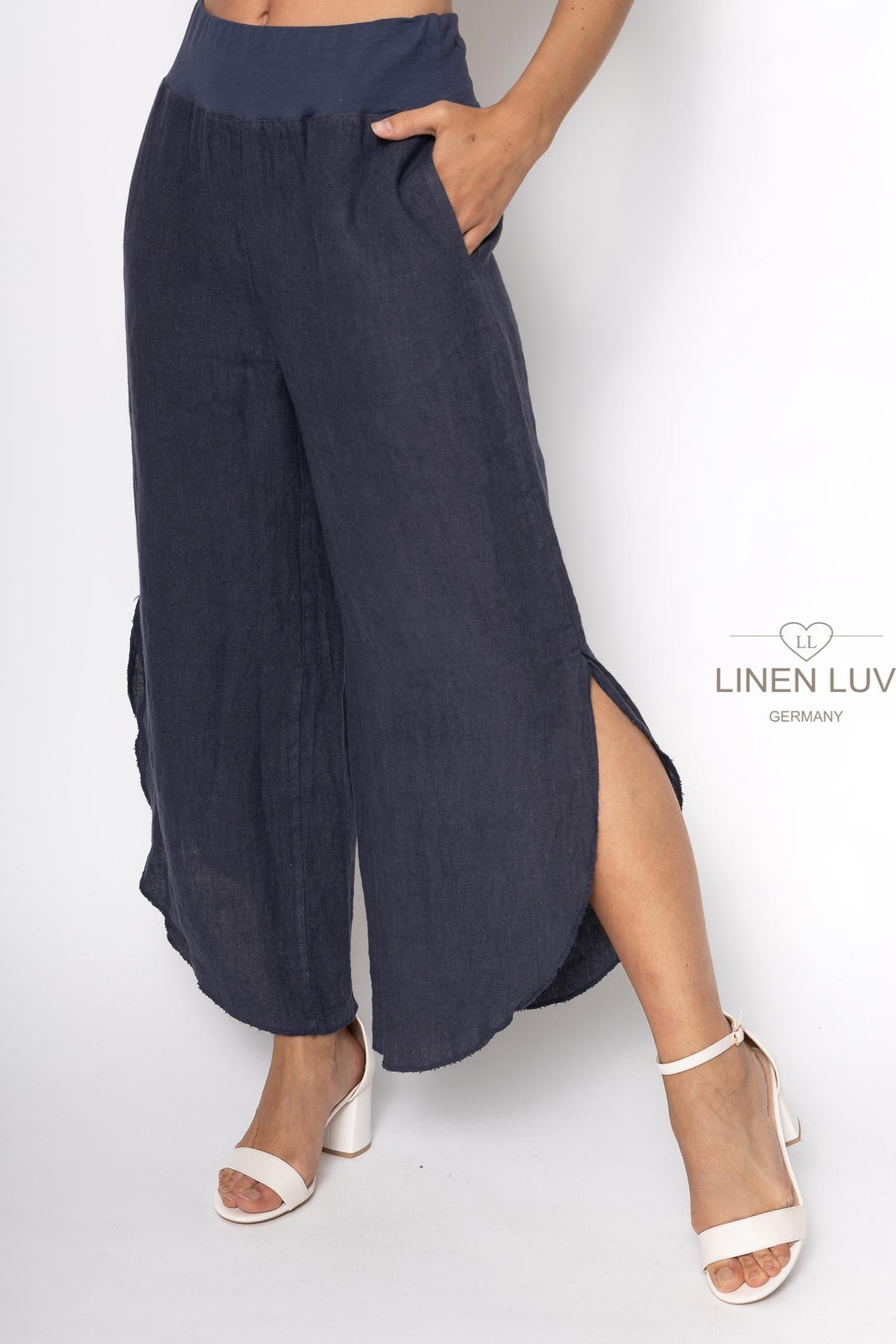 French Linen Flutter Pant - Breathable Naturals | Glam & Fame Clothing