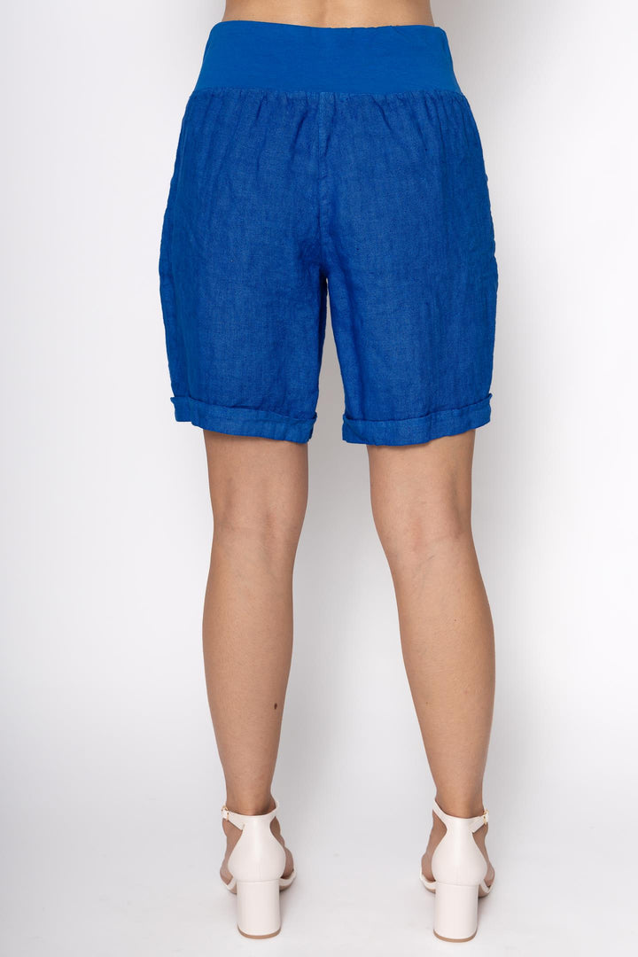 Premium Woven French Linen Shorts - Breathable Naturals | Glam & Fame Clothing