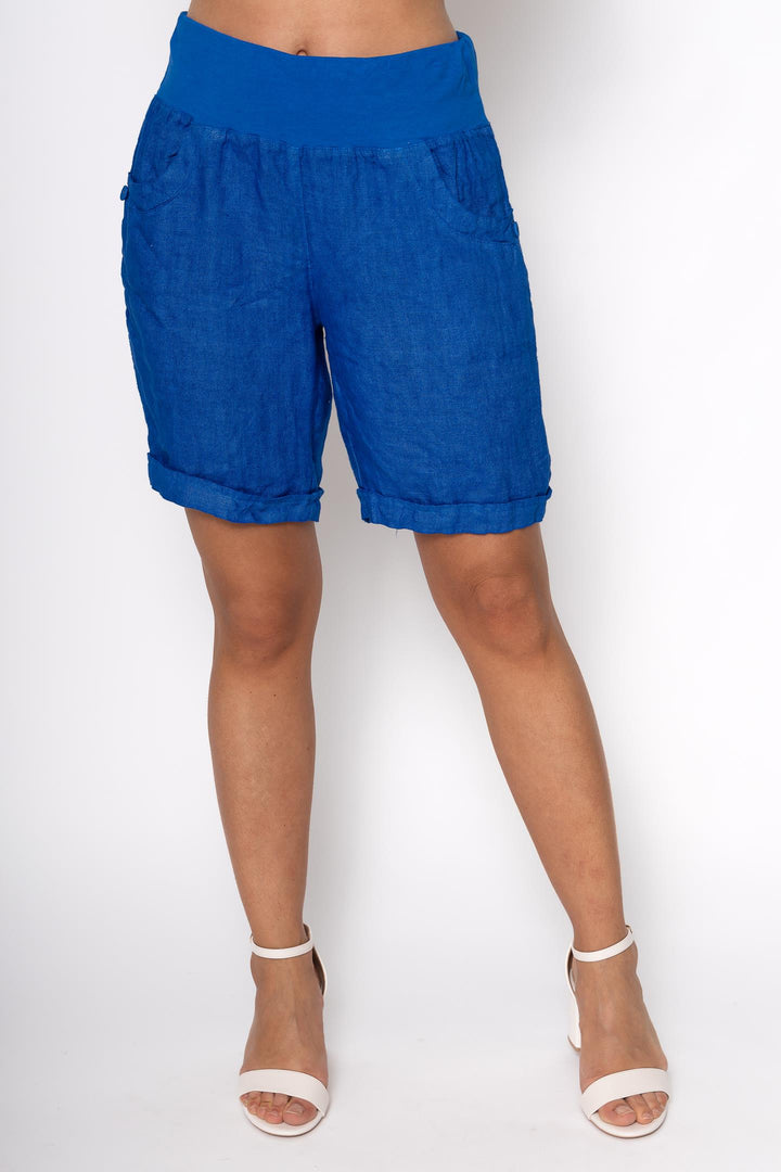 Premium Woven French Linen Shorts - Breathable Naturals | Glam & Fame Clothing