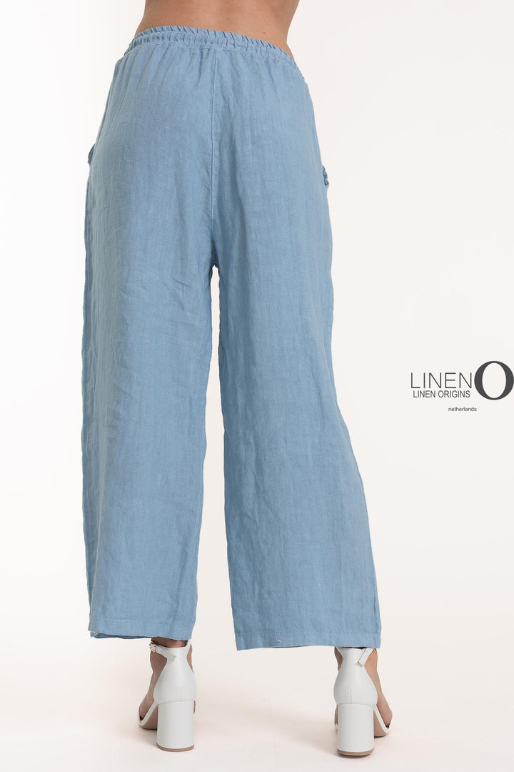 French Linen Crop Pant Premium Woven - Breathable Naturals | Glam & Fame Clothing