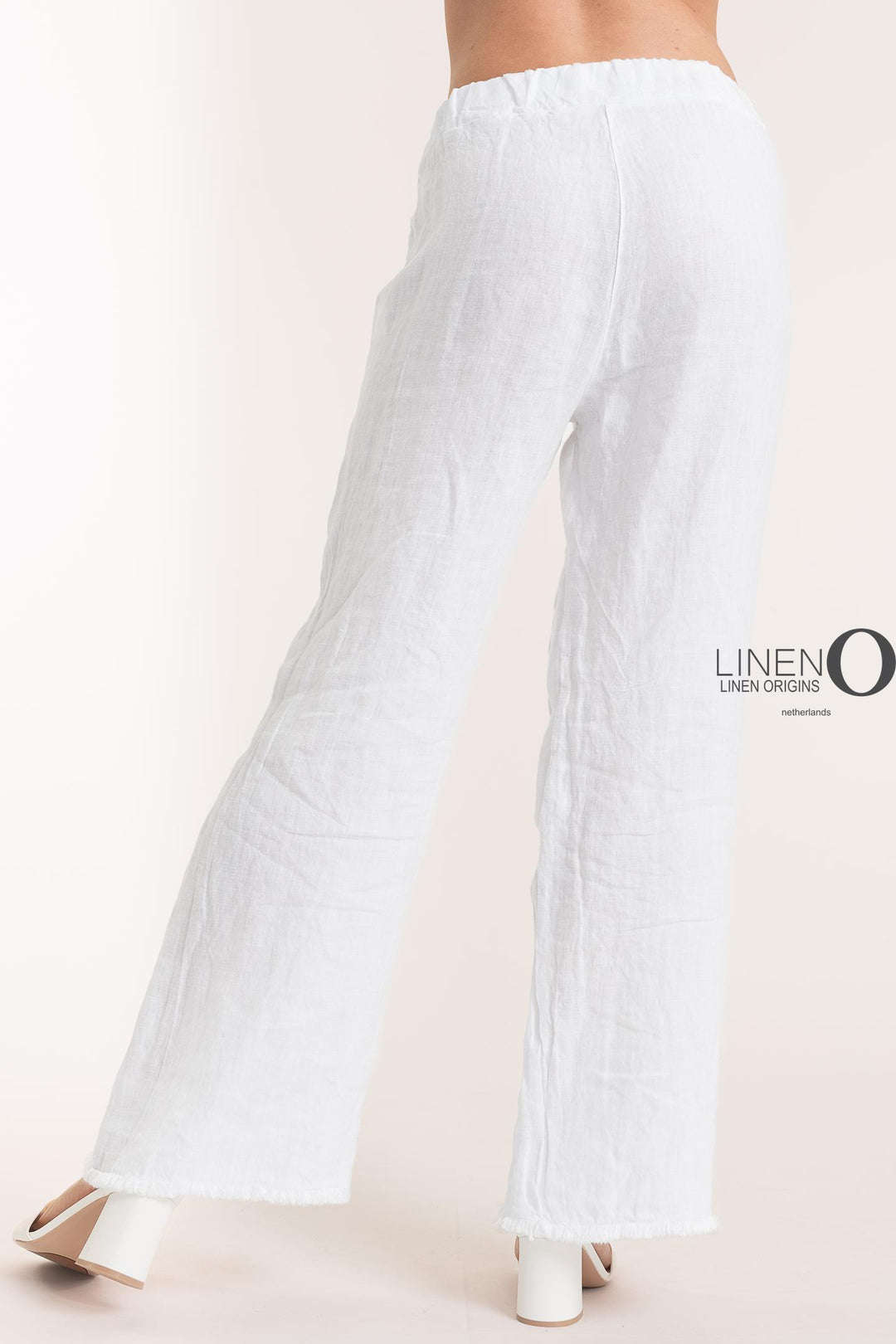 French Linen Pant Heavy Gauge Fringe Accents - Breathable Naturals | Glam & Fame Clothing