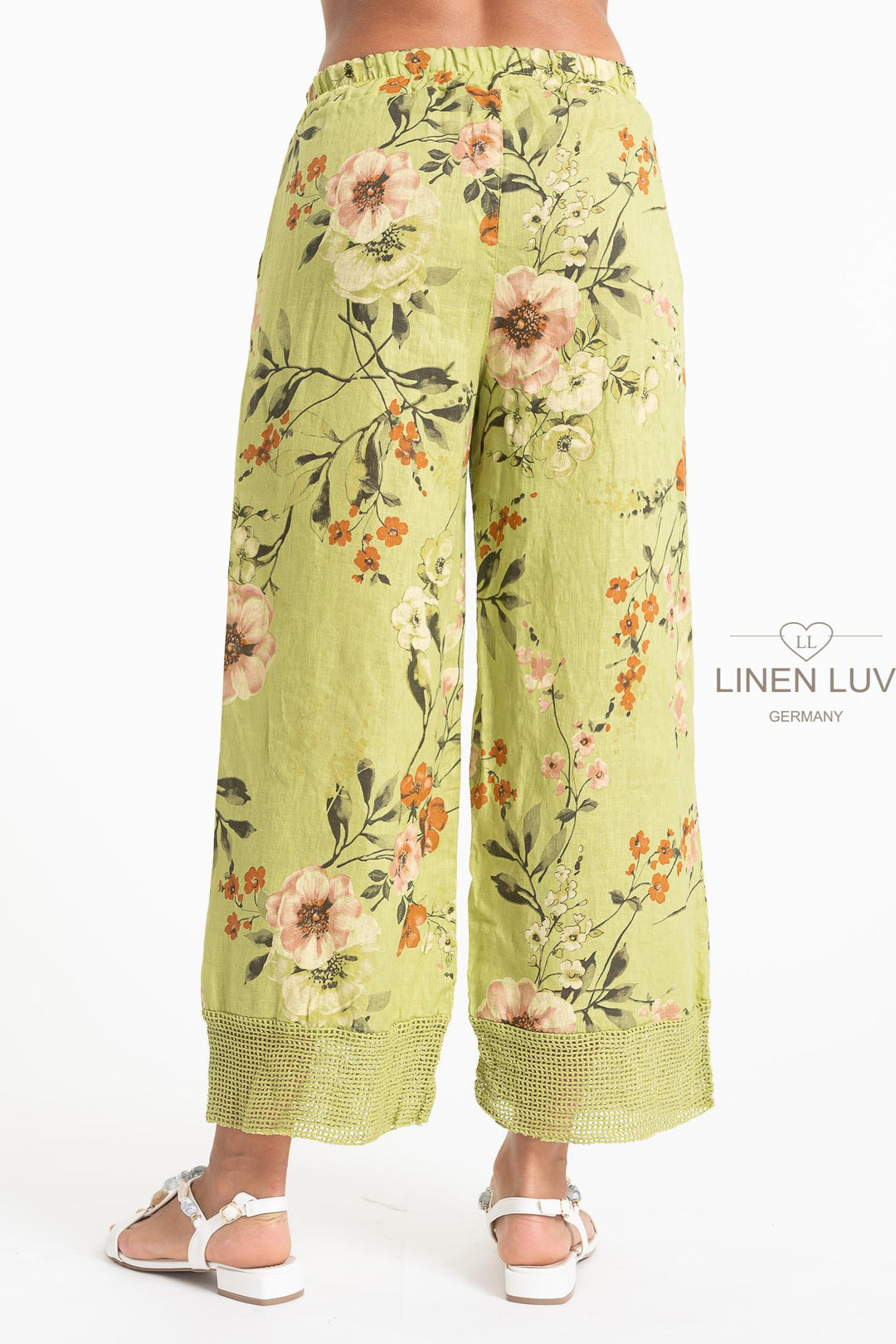 Premium Woven French Linen Crop Pant - Breathable Naturals | Glam & Fame Clothing