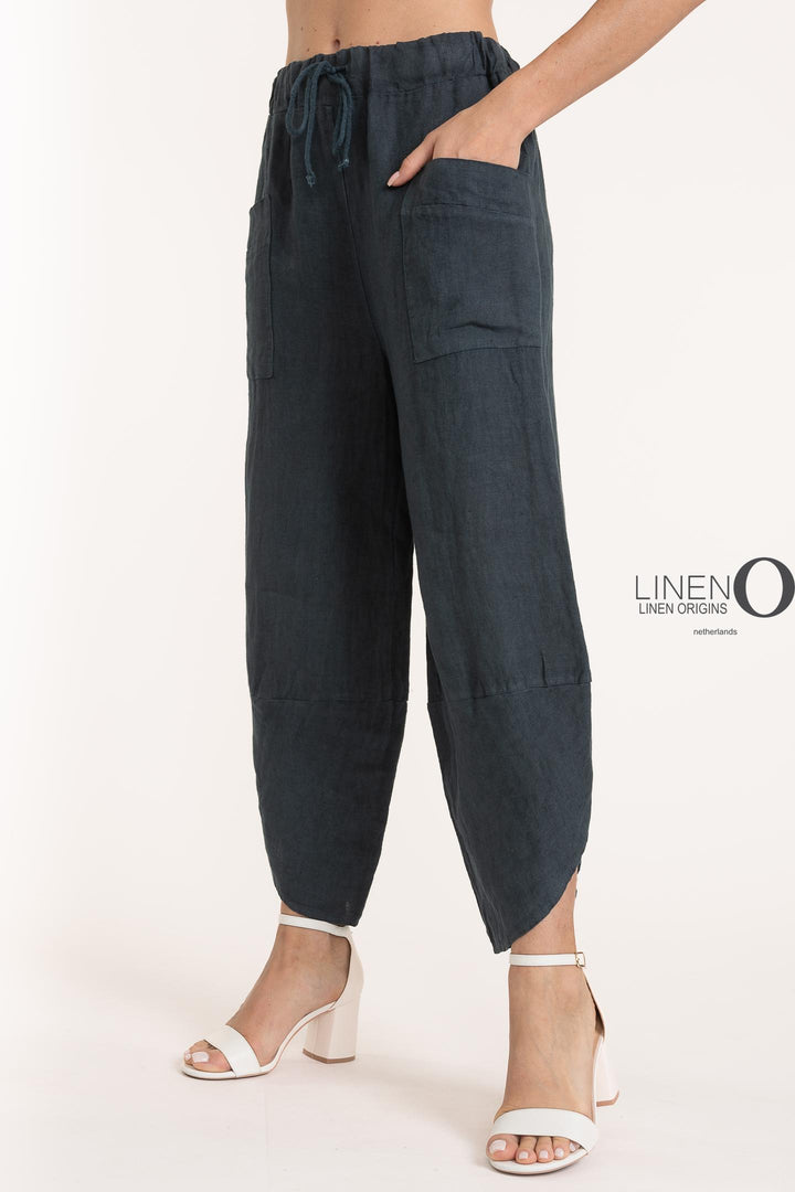 French Linen Tulip Hem Pant Premium Woven - Breathable Naturals | Glam & Fame Clothing