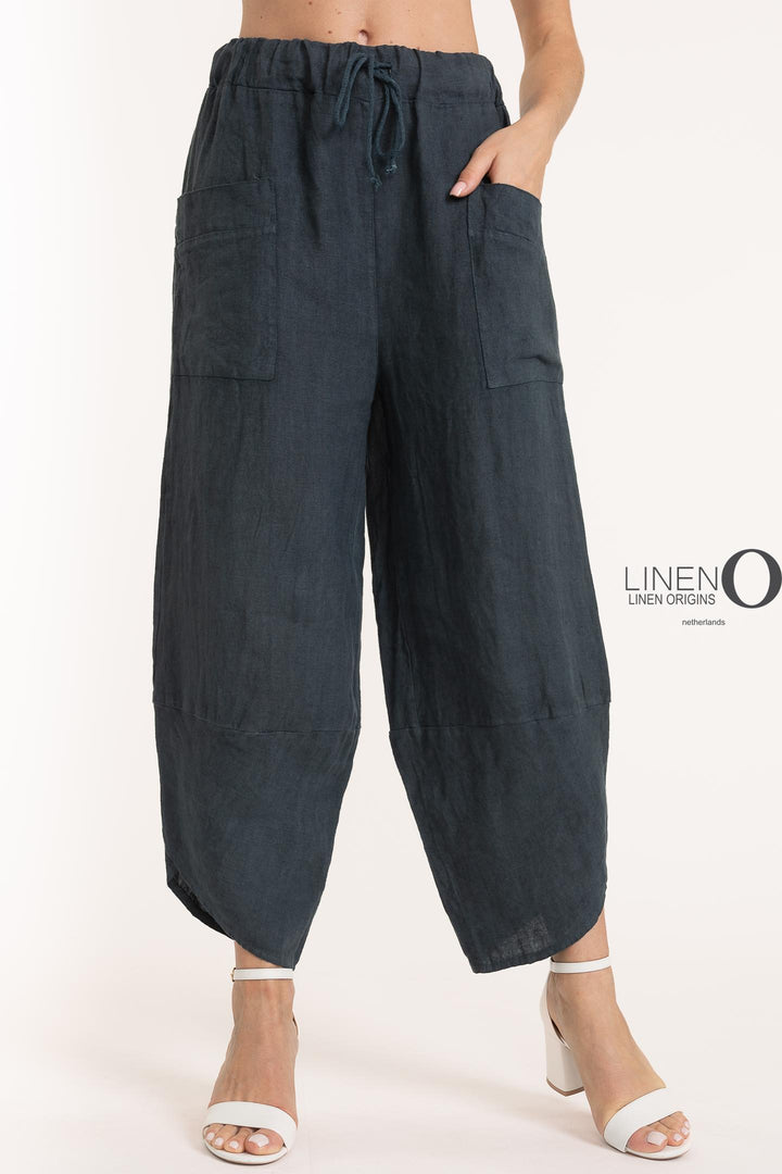 French Linen Tulip Hem Pant Premium Woven - Breathable Naturals | Glam & Fame Clothing