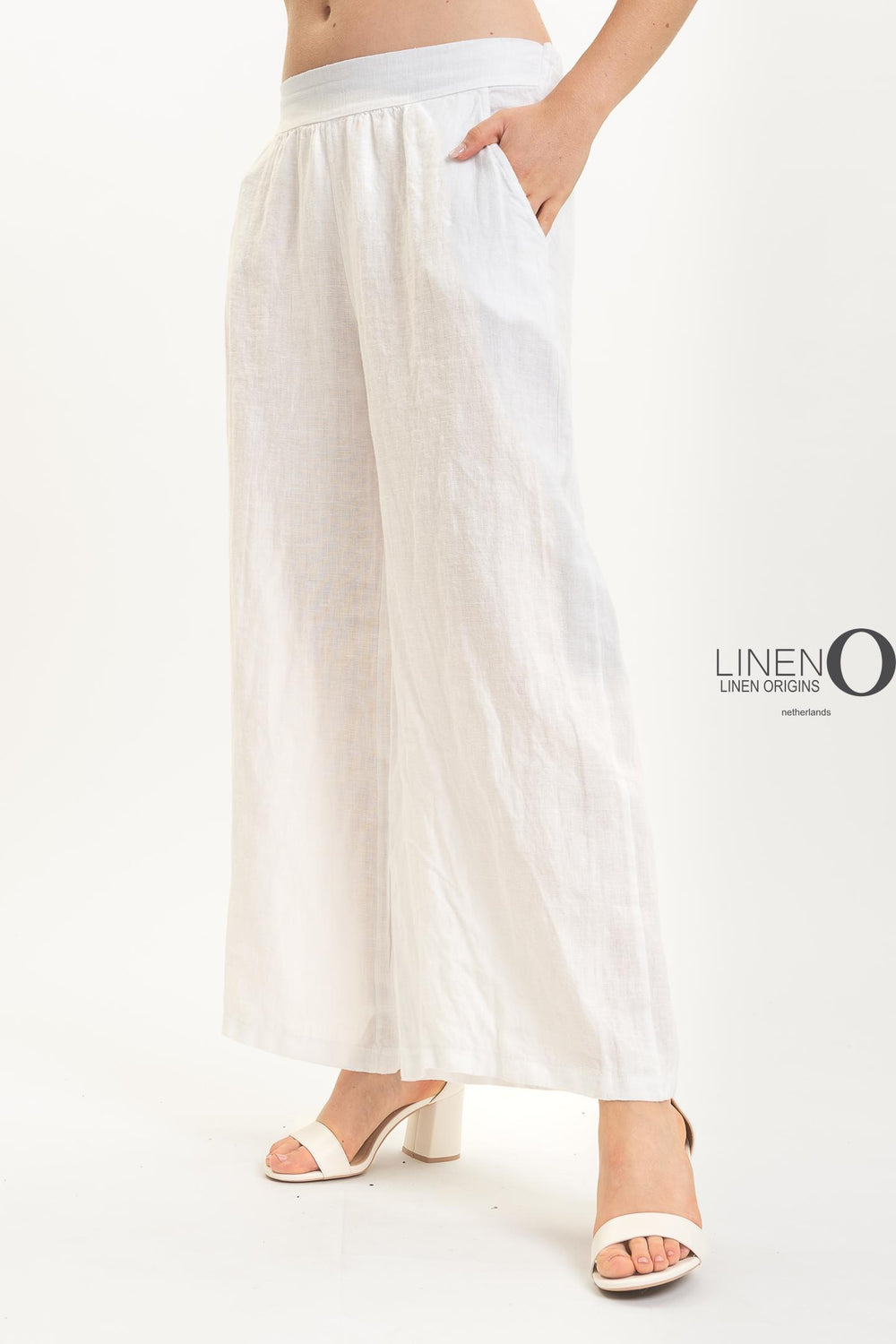 French Linen Pant Straight Leg Flat Waist - Breathable Naturals | Glam & Fame Clothing