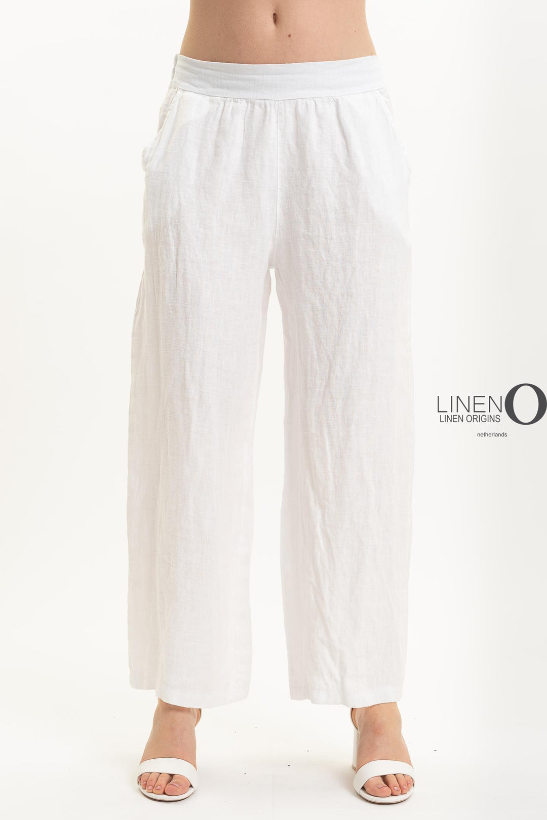 French Linen Pant Straight Leg Flat Waist - Breathable Naturals | Glam & Fame Clothing