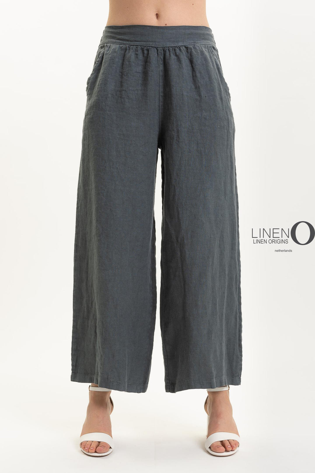 French Linen Pant Straight Leg Flat Waist - Breathable Naturals | Glam & Fame Clothing