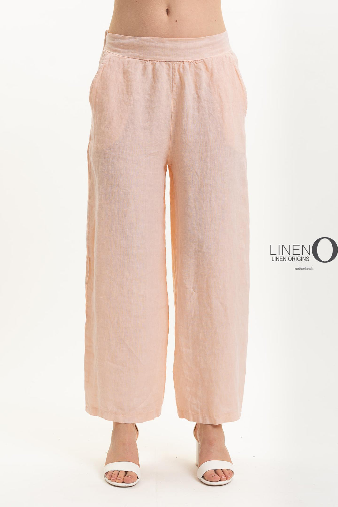 French Linen Pant Straight Leg Flat Waist