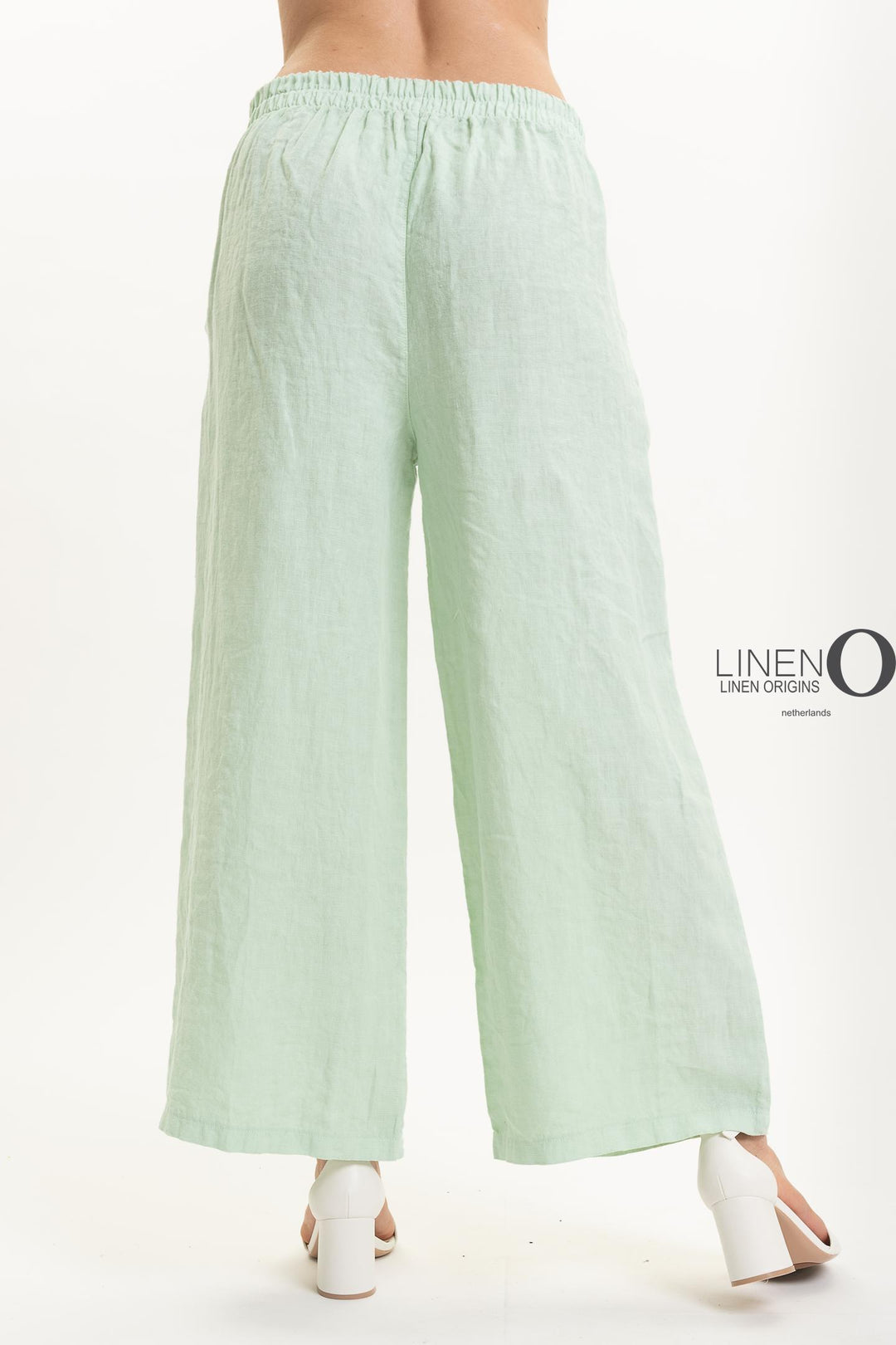 French Linen Pant Straight Leg Flat Waist - Breathable Naturals | Glam & Fame Clothing