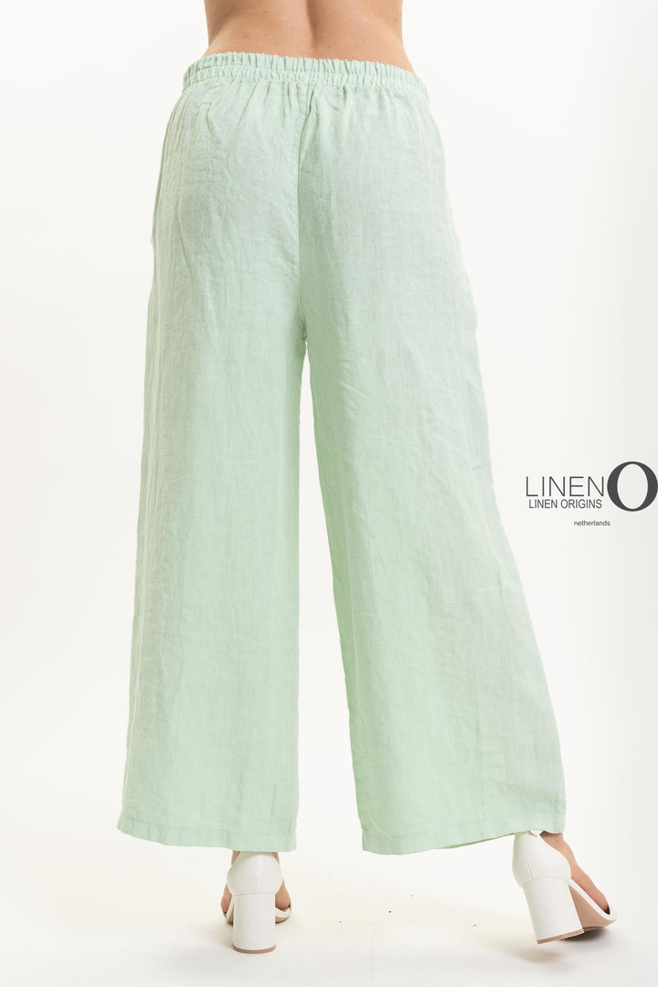 French Linen Pant Straight Leg Flat Waist - Breathable Naturals | Glam & Fame Clothing