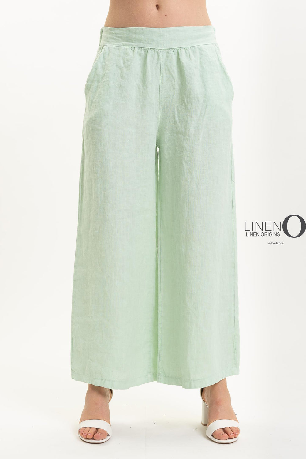 French Linen Pant Straight Leg Flat Waist - Breathable Naturals | Glam & Fame Clothing