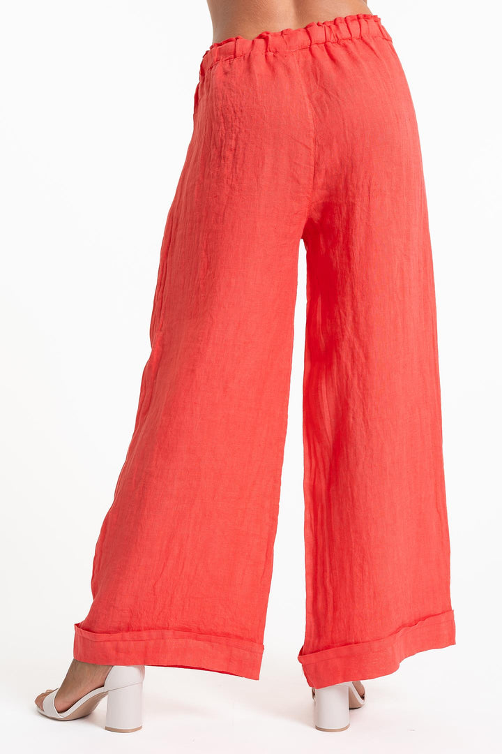 French Linen Trouser Premium Woven - Breathable Naturals | Glam & Fame Clothing