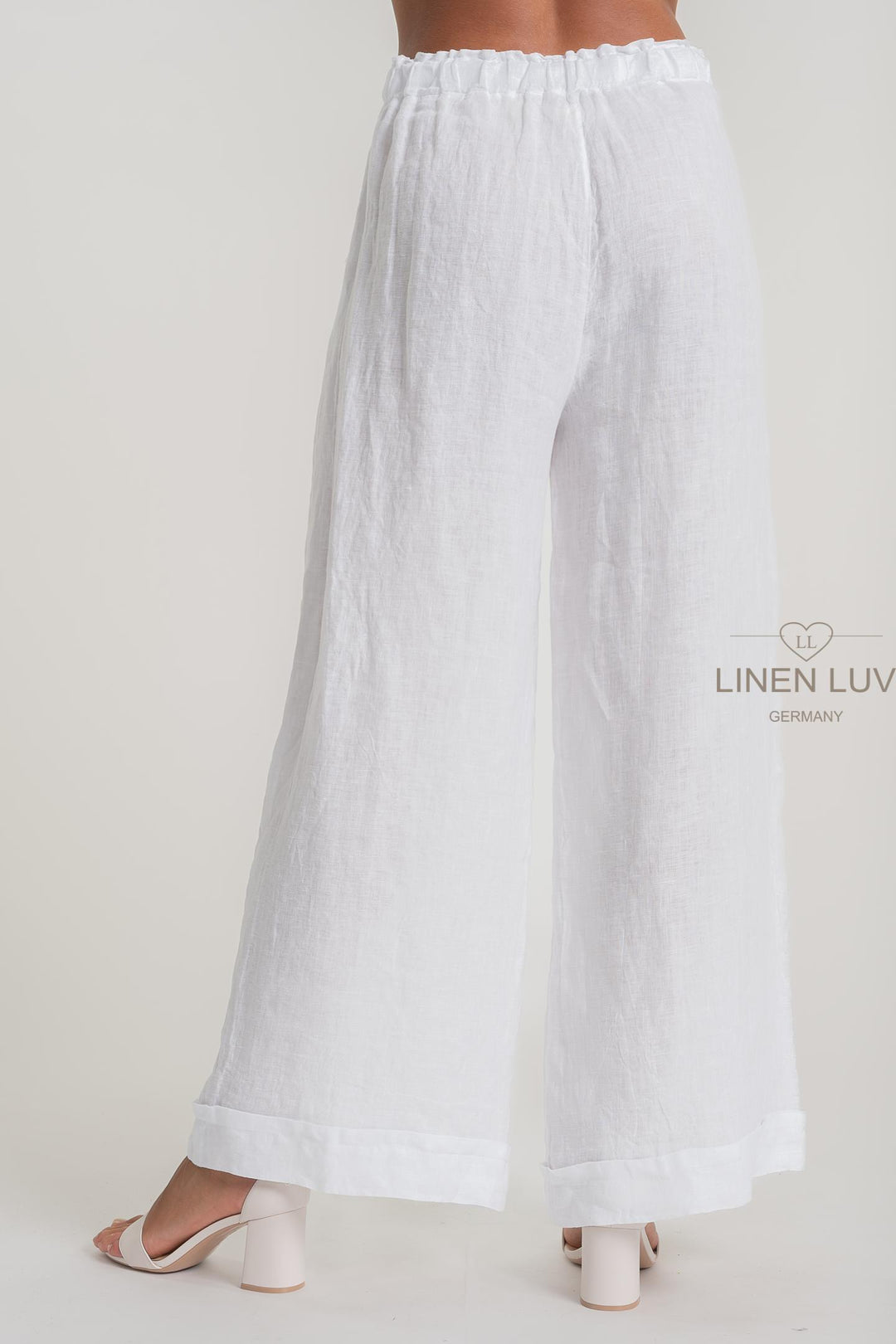French Linen Trouser Premium Woven - Breathable Naturals | Glam & Fame Clothing