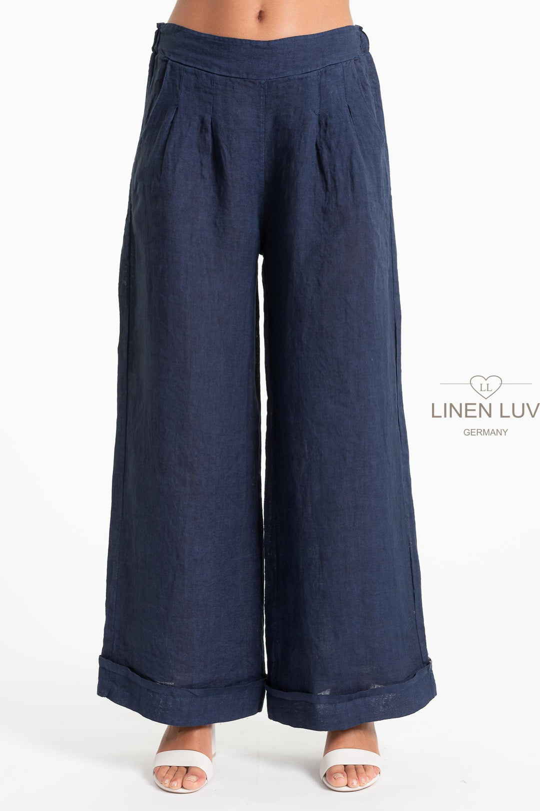 French Linen Trouser Premium Woven - Breathable Naturals | Glam & Fame Clothing