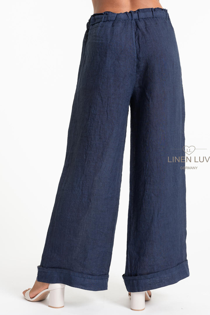 French Linen Trouser Premium Woven - Breathable Naturals | Glam & Fame Clothing
