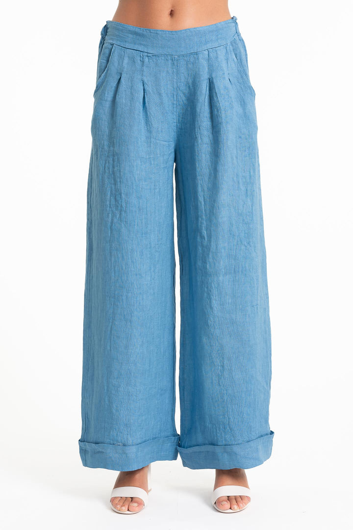 French Linen Trouser Premium Woven - Breathable Naturals | Glam & Fame Clothing