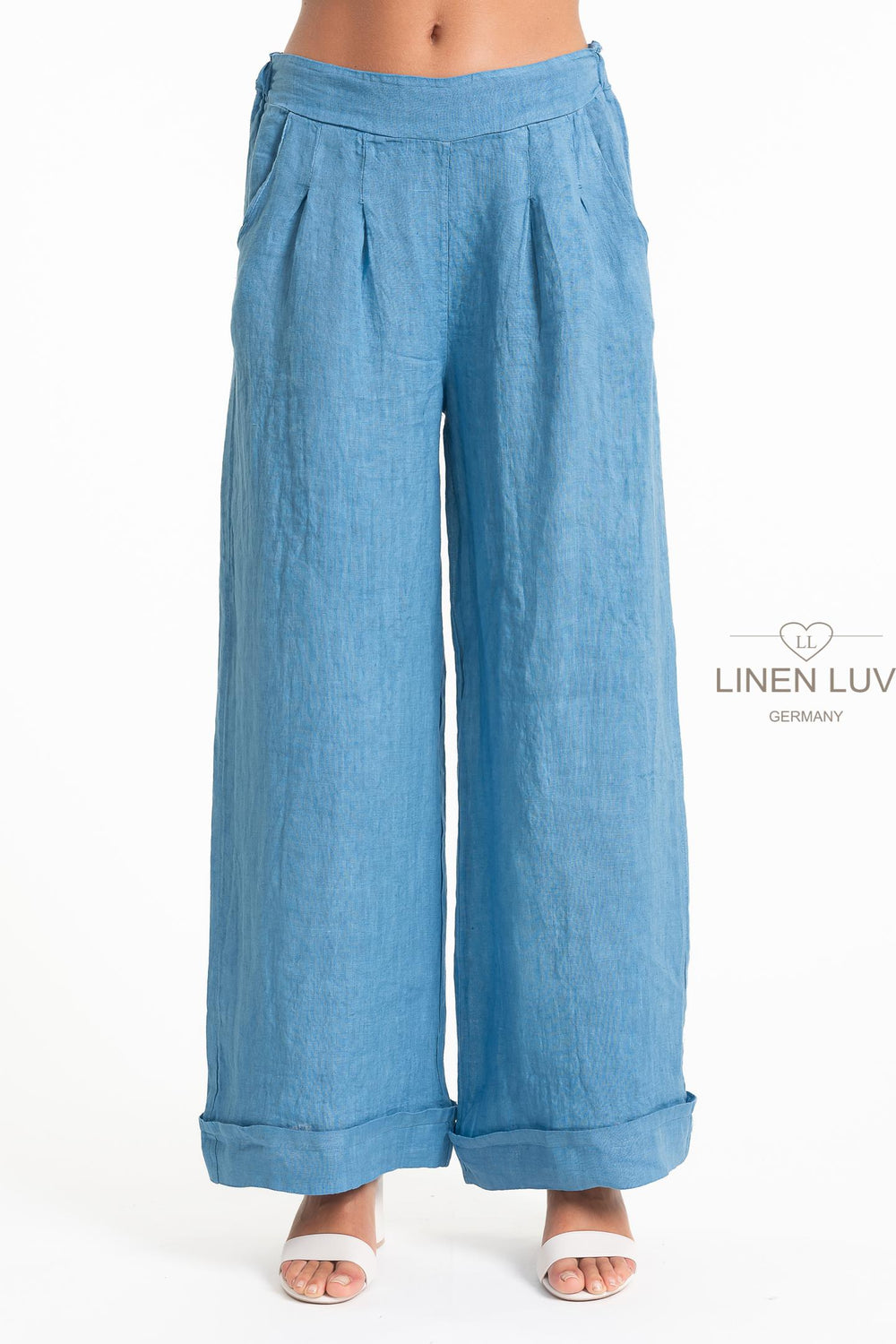 French Linen Trouser Premium Woven - Breathable Naturals | Glam & Fame Clothing