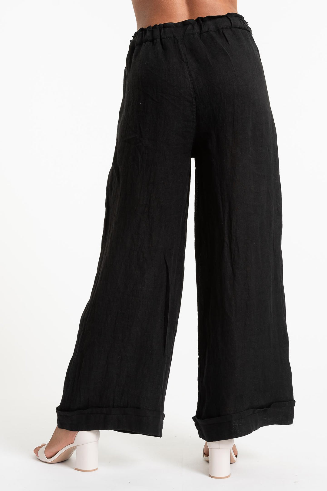 French Linen Trouser Premium Woven - Breathable Naturals | Glam & Fame Clothing
