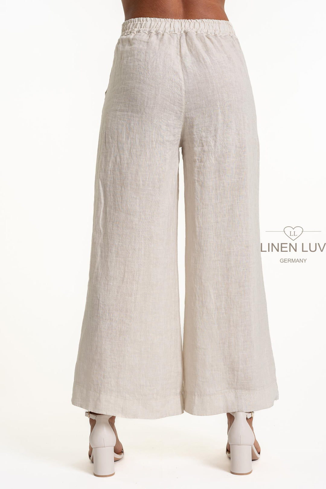 Premium French Linen Wide Leg Pant - Breathable Naturals | Glam & Fame Clothing