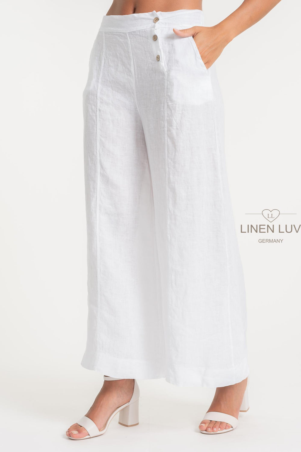 Premium French Linen Wide Leg Pant - Breathable Naturals | Glam & Fame Clothing